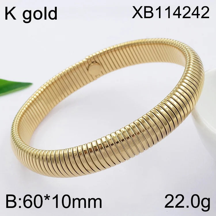 Stretchable 18K Gold Plated Bracelets Jewelry