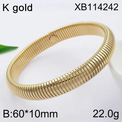 Stretchable 18K Gold Plated Bracelets Jewelry