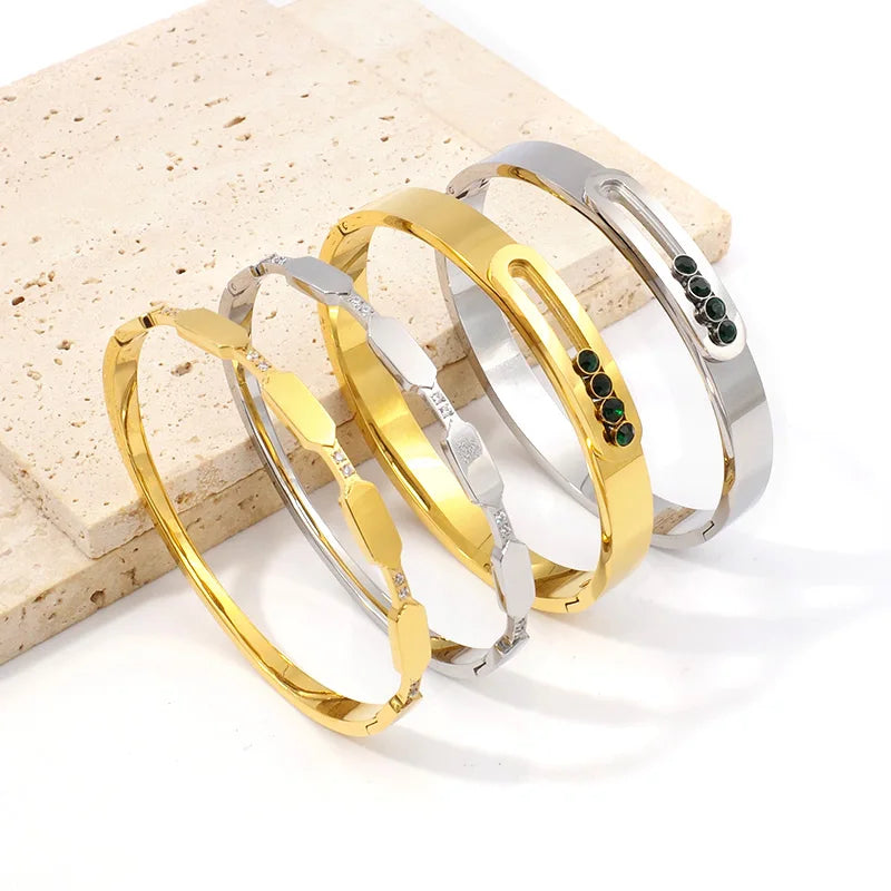 Gold Filled Tarnish Free Zircon Bangle