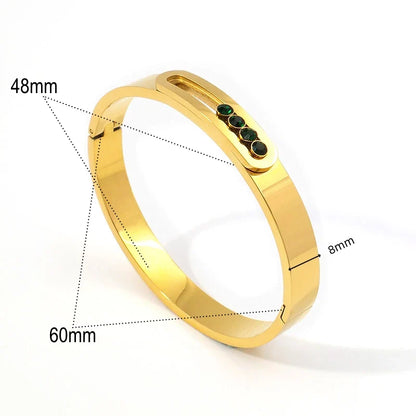Gold Filled Tarnish Free Zircon Bangle