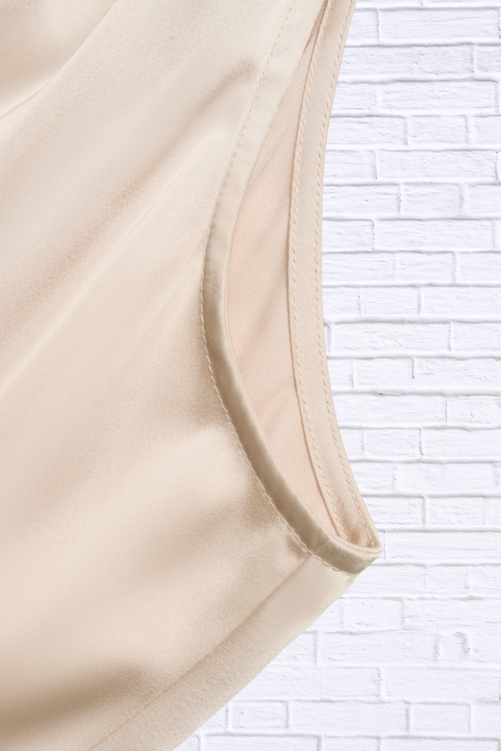 Pearl Halter Satin Midi Dress