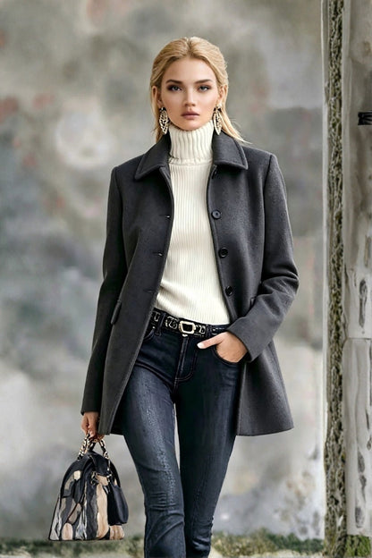 Button Up Longline Coat
