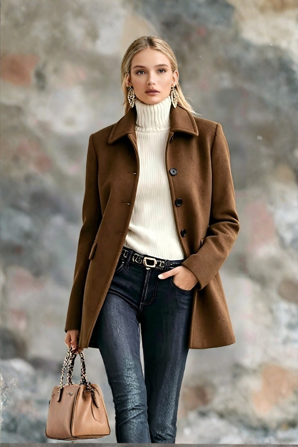 Button Up Longline Coat