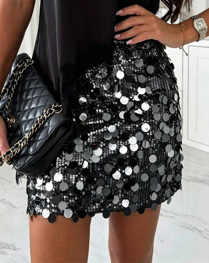 Clidress Sequin Party Mini Skirt (5 colors)