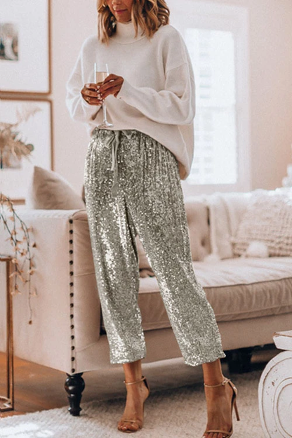 Clidress Sequin Jogging Party Pants(SALE)