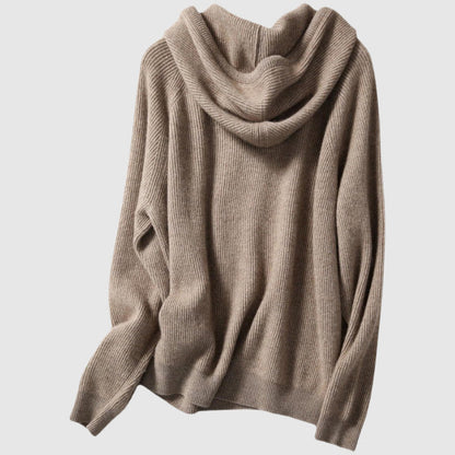 Knitted Cashmere Hooded Women’s Winter Sweater