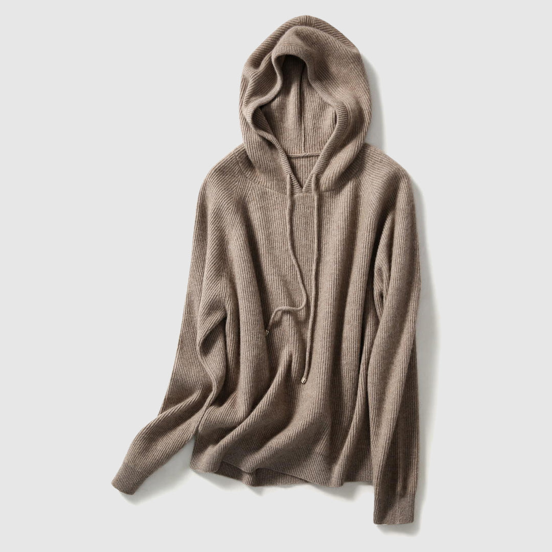 Knitted Cashmere Hooded Women’s Winter Sweater