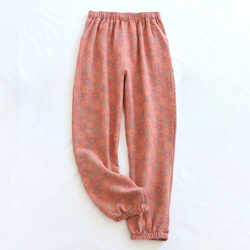La Leggerezza Botanical Pants by Giuliana Pink