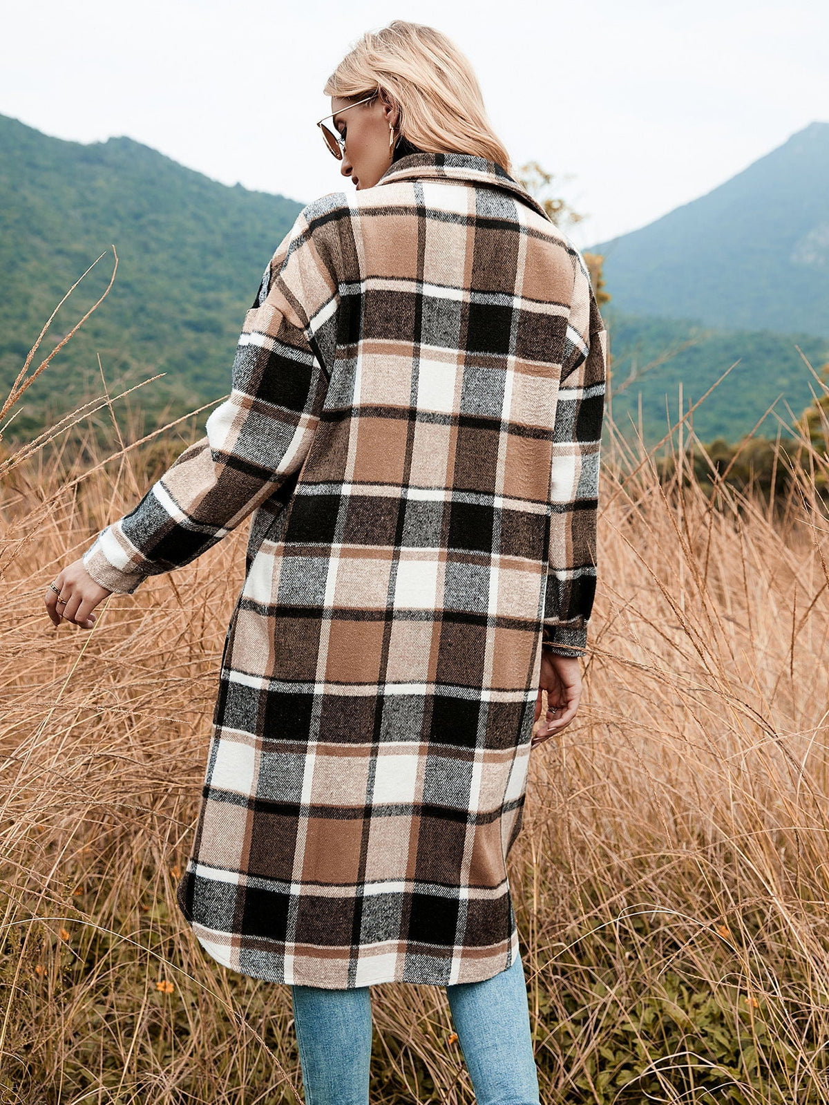 Plaid Long Coat
