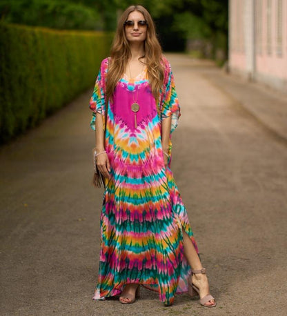 Alexis Printed Versatile Kaftans One Size Rose Love