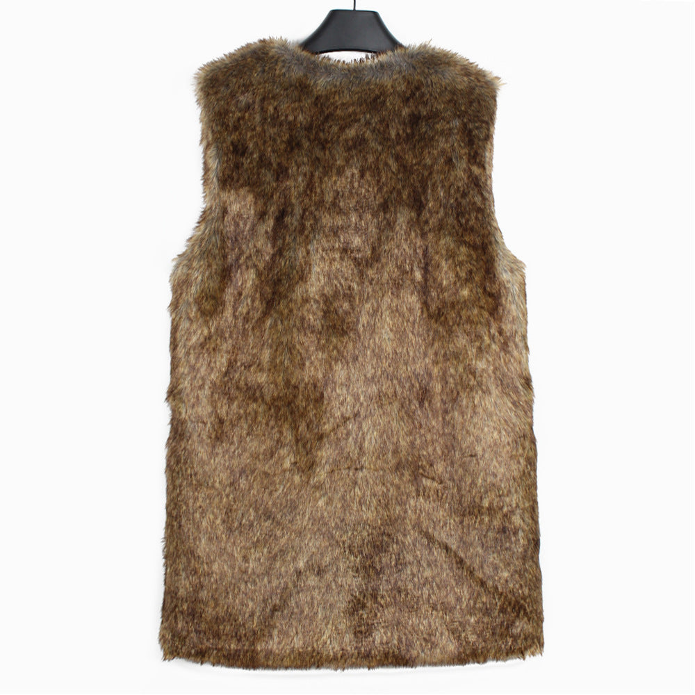 Faux Fur Vest Top