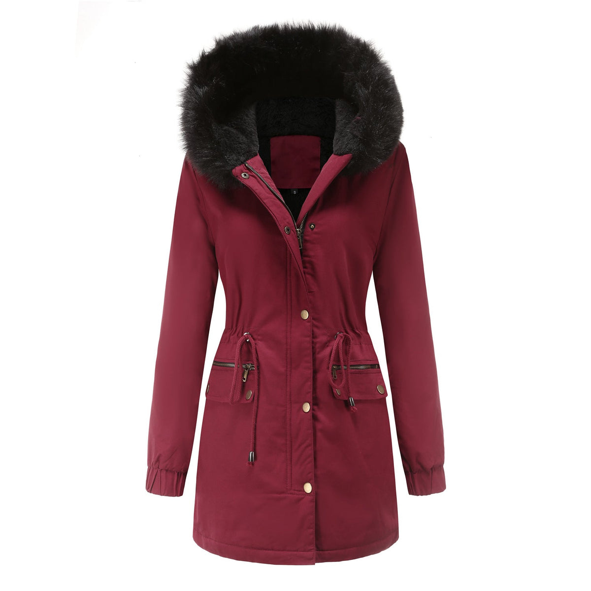 Fleece Lined Hooded Parka Jacket