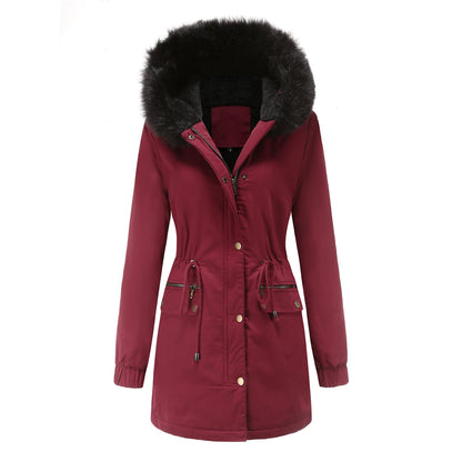 Fleece Lined Hooded Parka Jacket