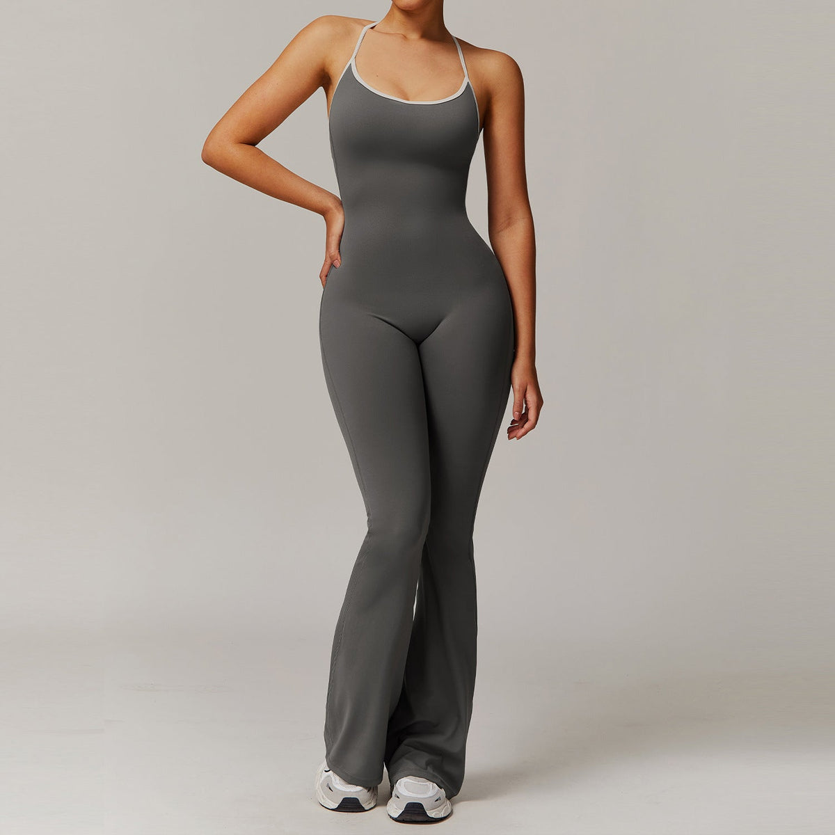 Sexy Back Jumpsuit Far Mountain Gray