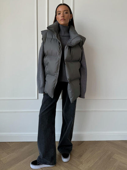 Cotton Loose Vest Jacket