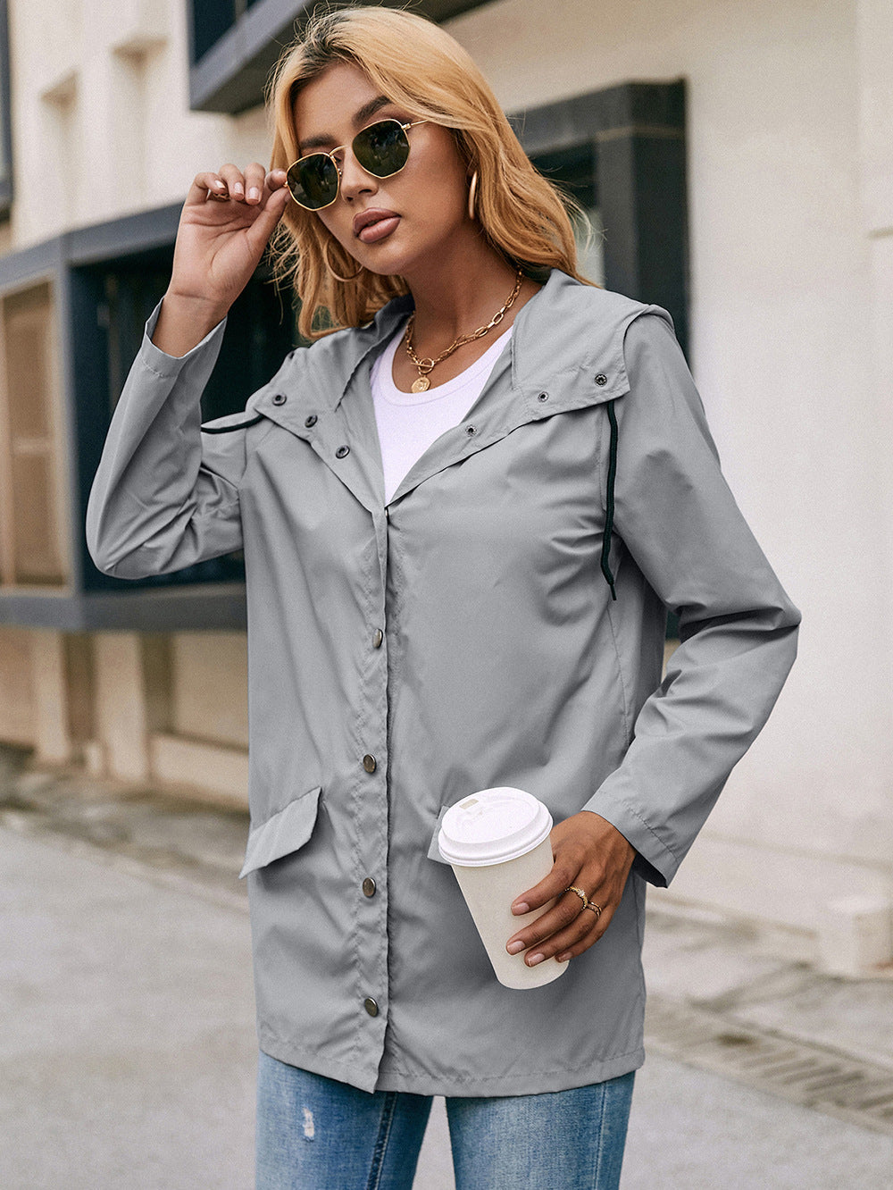 Waterproof Hooded Raincoat