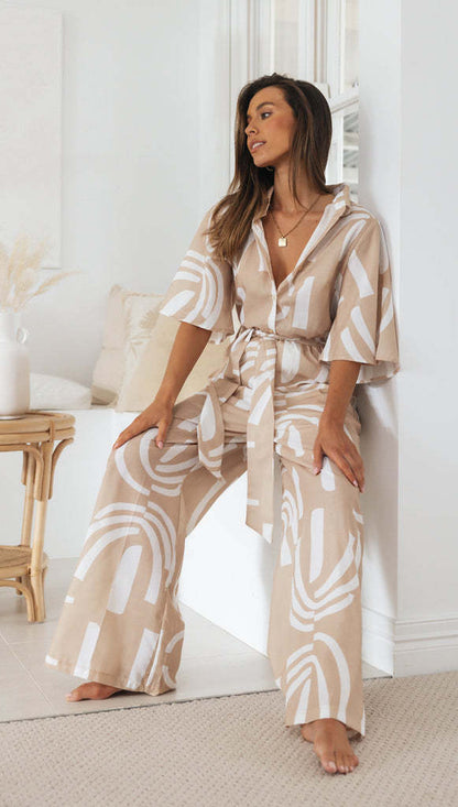 Day to Night 3/4 Sleeves Jumpsuit