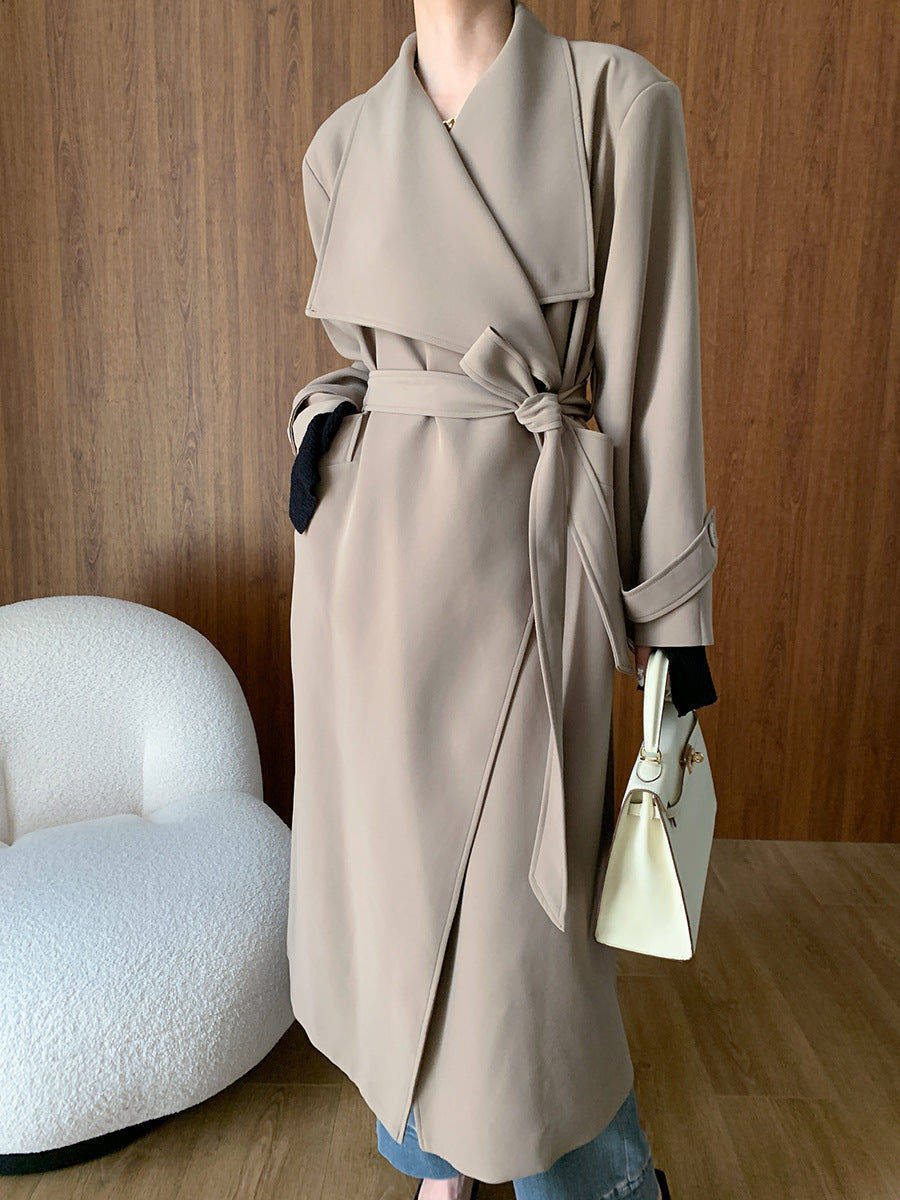 Trench Coat Long Autumn Winter