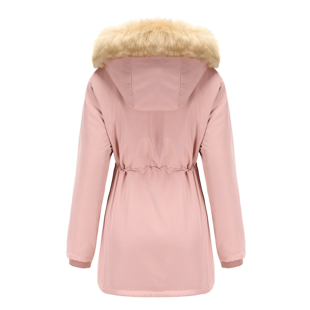 Lambskin Fleece Padded Loose Parkas