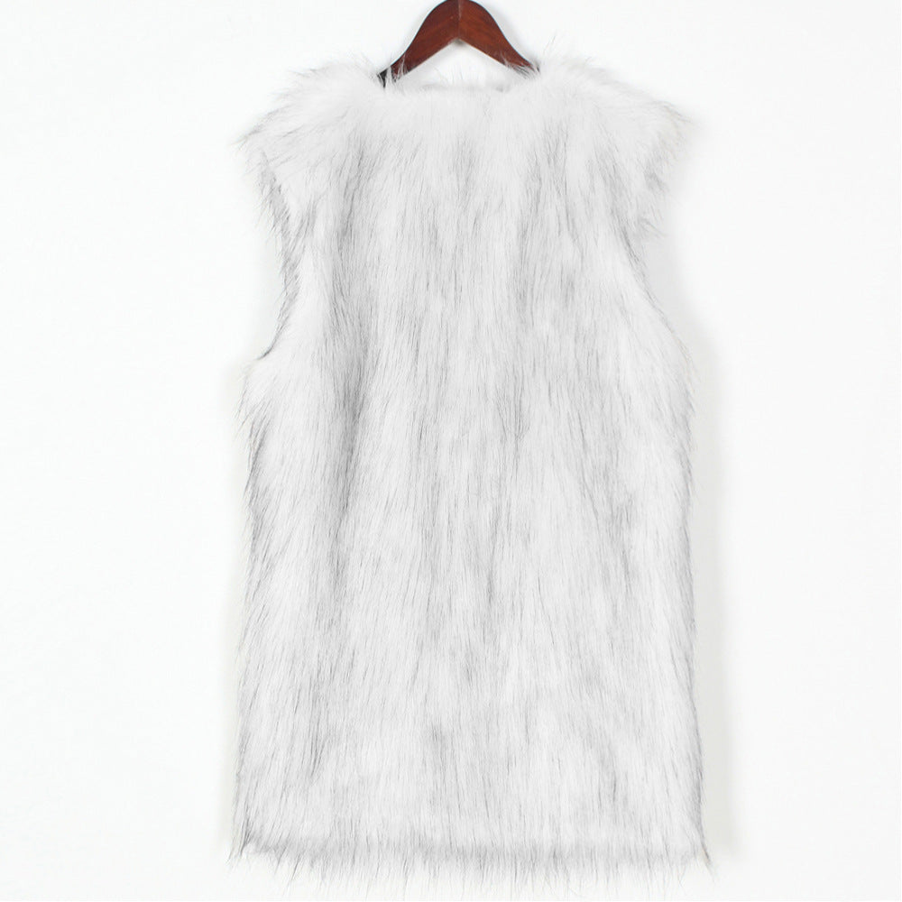 Faux Fur Vest Top