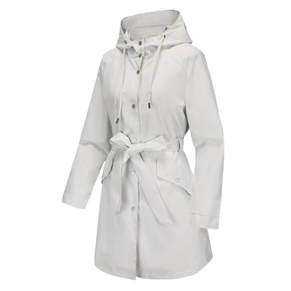 Hooded Waterproof Loose Trench Coat