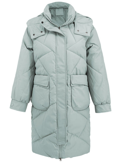 Hooded Slim-Fit Thermal Padded Coat