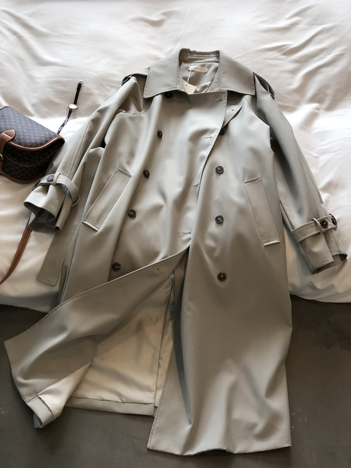 Elegant Loose-Fit Trench Coat