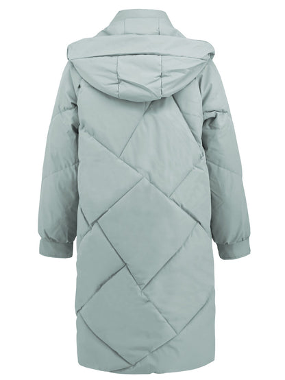 Hooded Slim-Fit Thermal Padded Coat