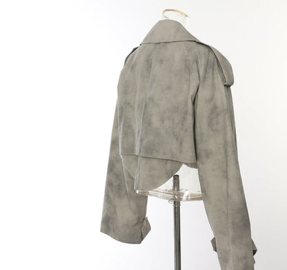 Camouflage Ink Skirt Suit