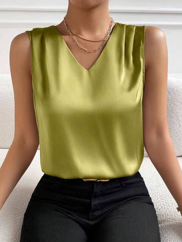 Sexy Day to Night Sleeveless Top Green