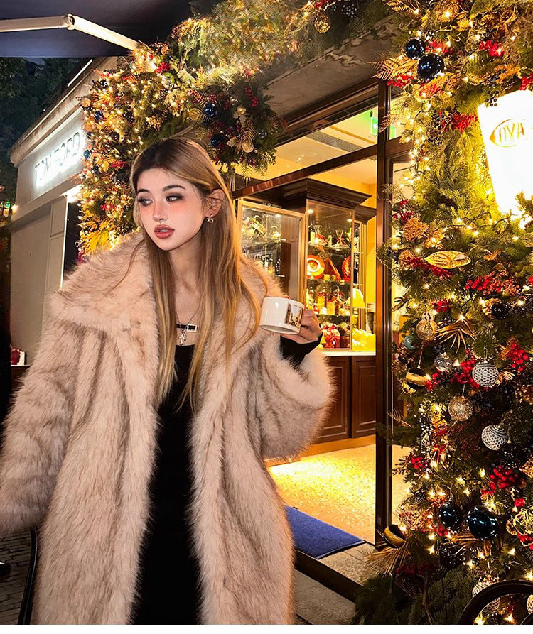 Faux Fur Mid-Length Jackets
