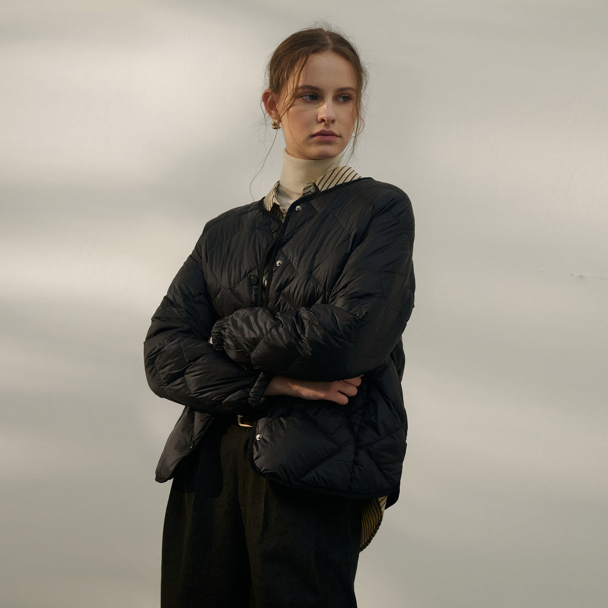 White Duck Down Short Jacket