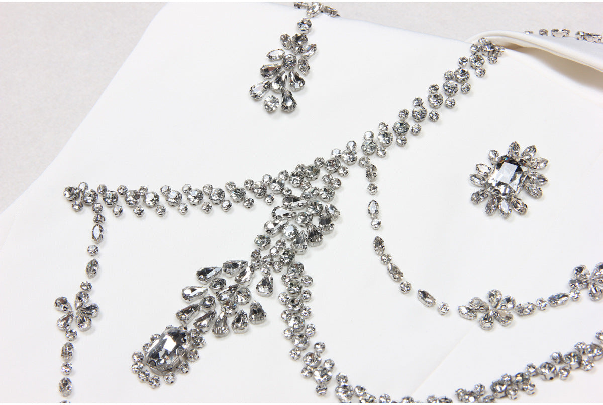 Rhinestone Sleeveless Business Vest