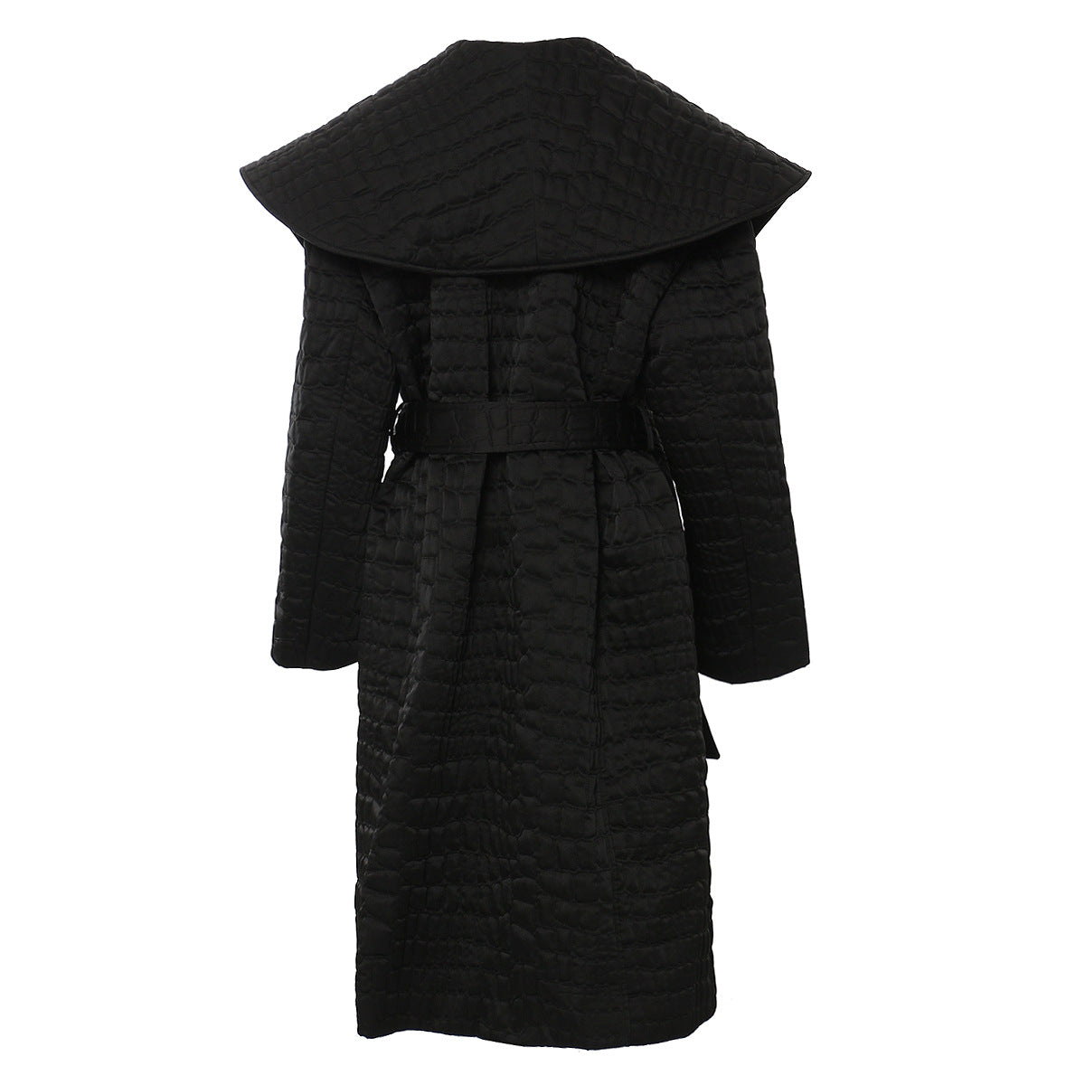 Quilted Cotton Cloak Coat
