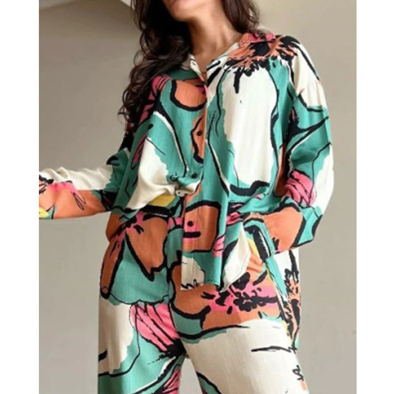 High Waist Wide Leg Pants Set