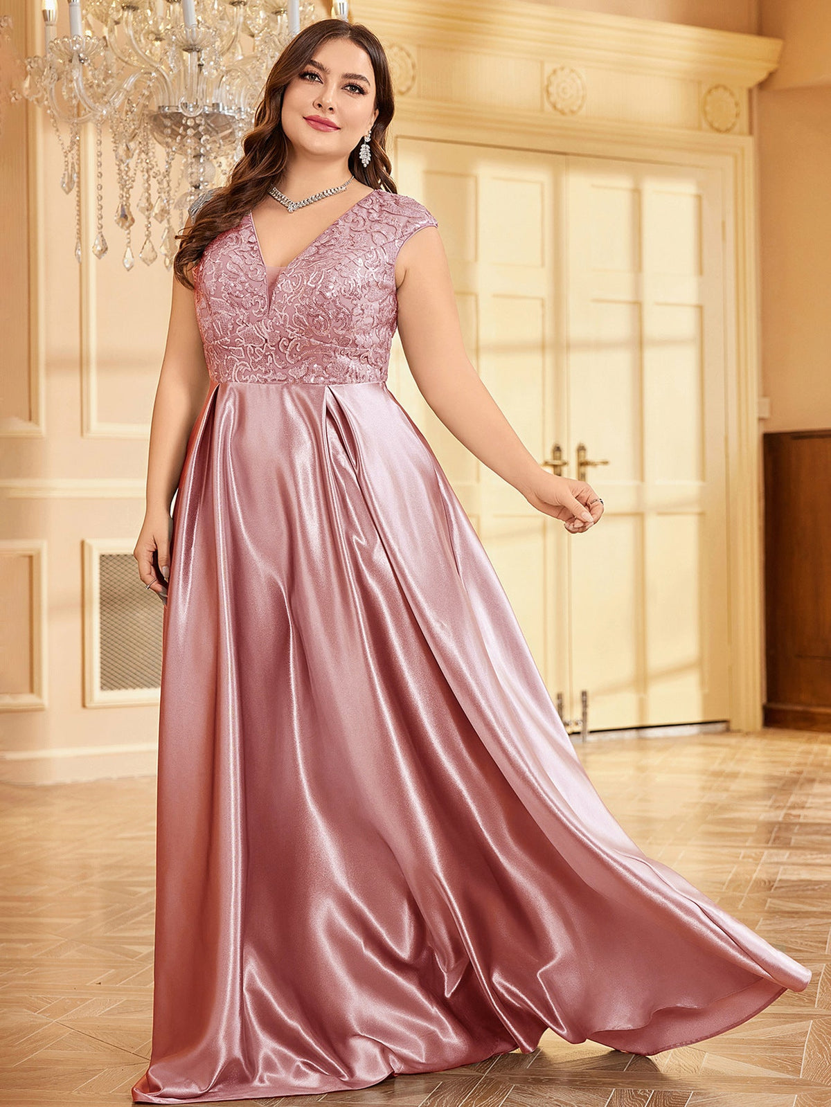 Sleeveless A Line Formal Gown Cocktail Evening Dress Special Occasion Pink