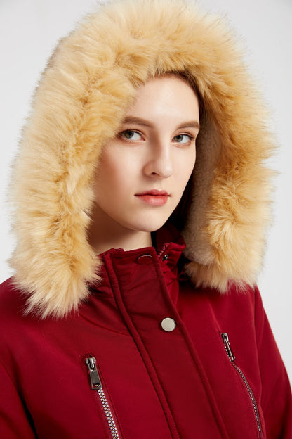 Lambskin Fleece Padded Loose Parkas