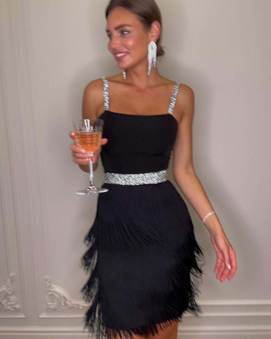 Night Out Tassel Dress