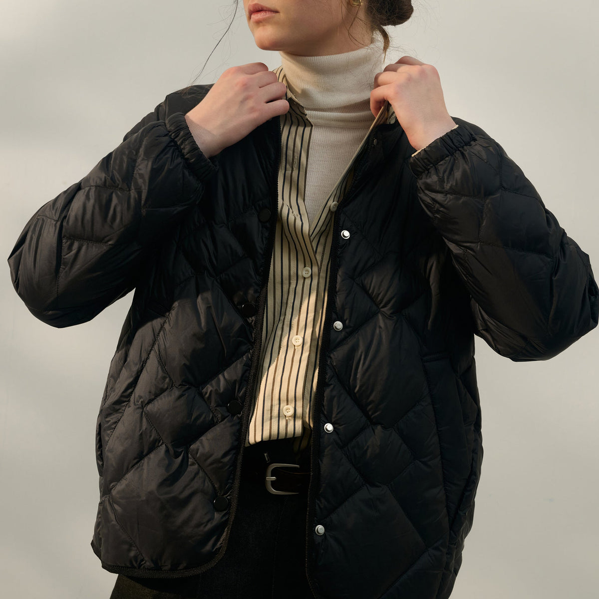 White Duck Down Short Jacket