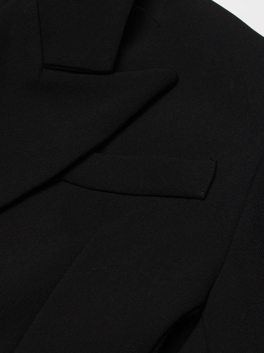 Solid Color Slimming Long Coat