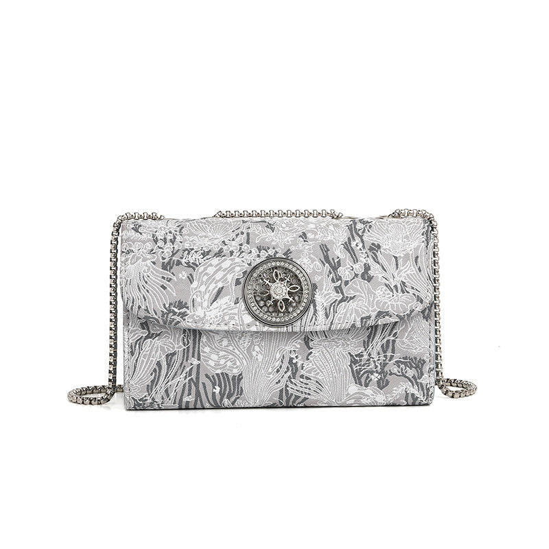 Emebellished Clutch Bag Day to Night One Size National Style White