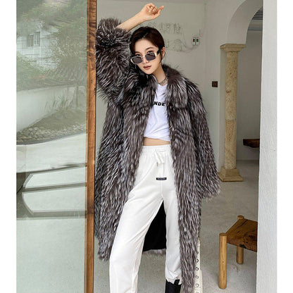 Faux Fur Long Cut Long Coat