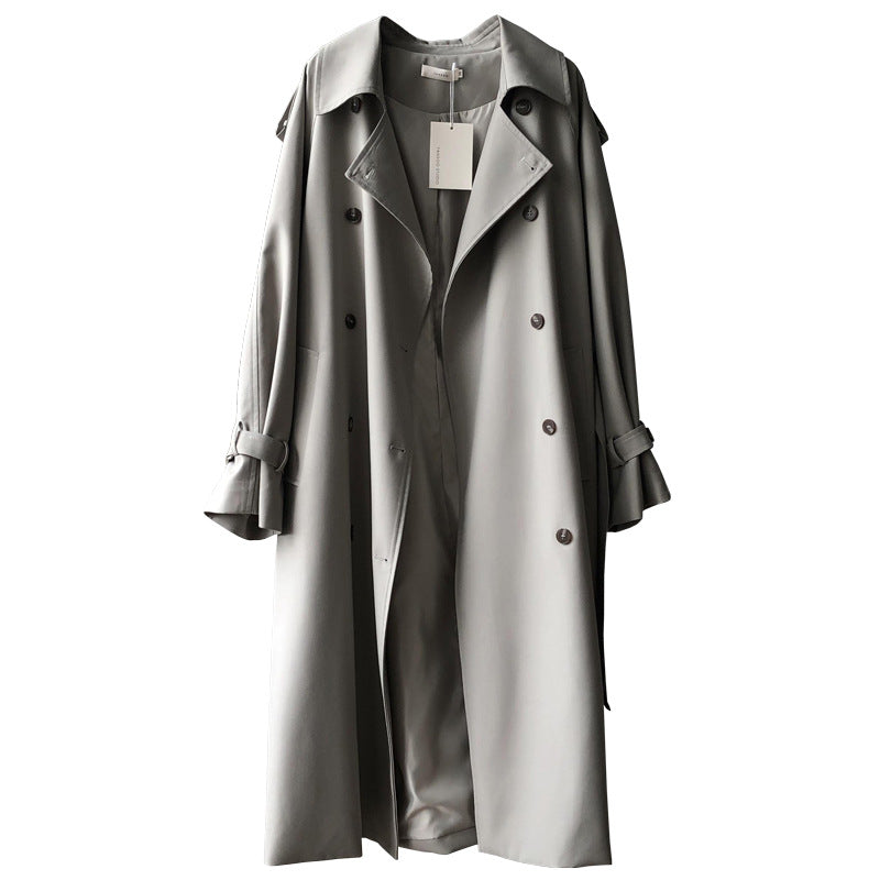 Elegant Loose-Fit Trench Coat
