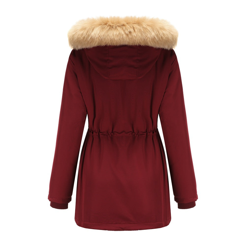Lambskin Fleece Padded Loose Parkas