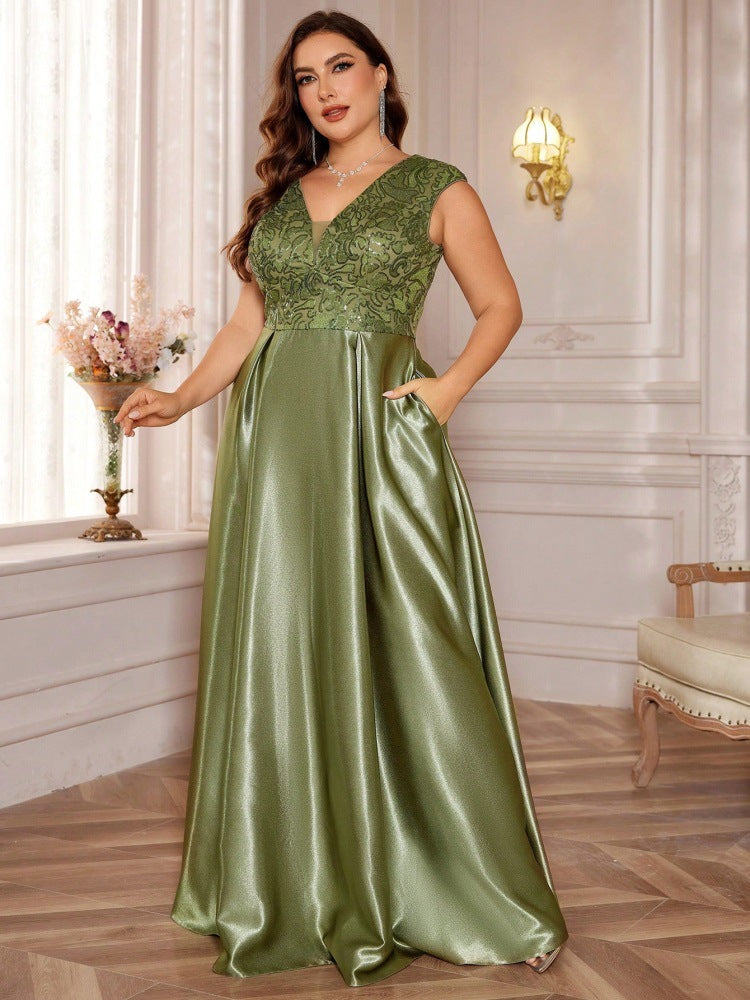 Sleeveless A Line Formal Gown Cocktail Evening Dress Special Occasion Olive