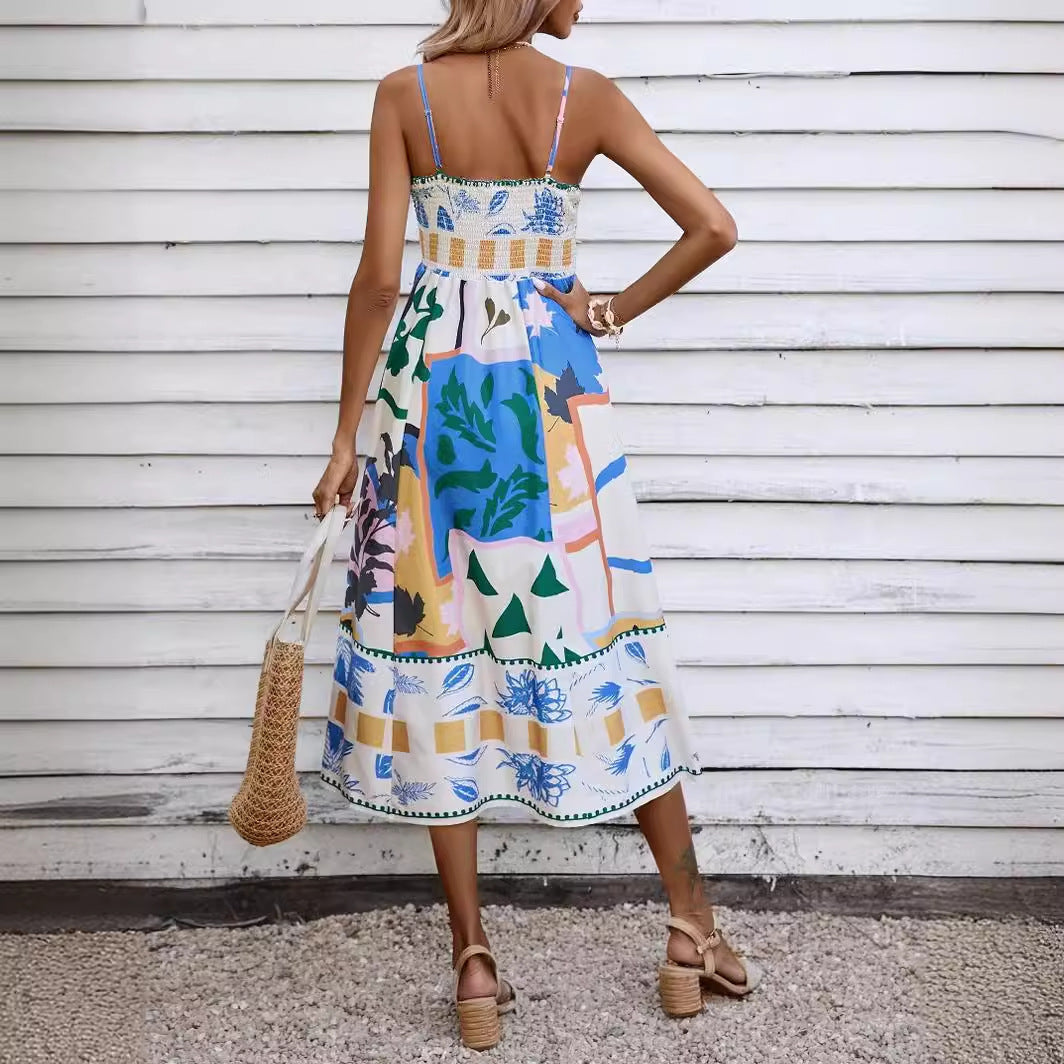Casual Printed A Line Dress