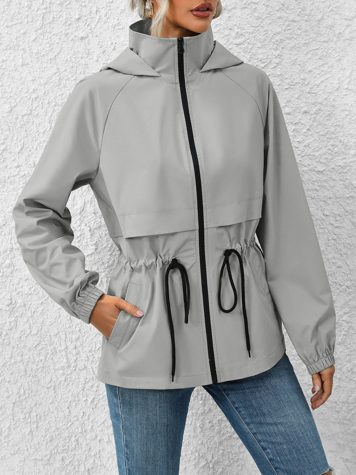 Waterproof Hooded Raincoat Jacket