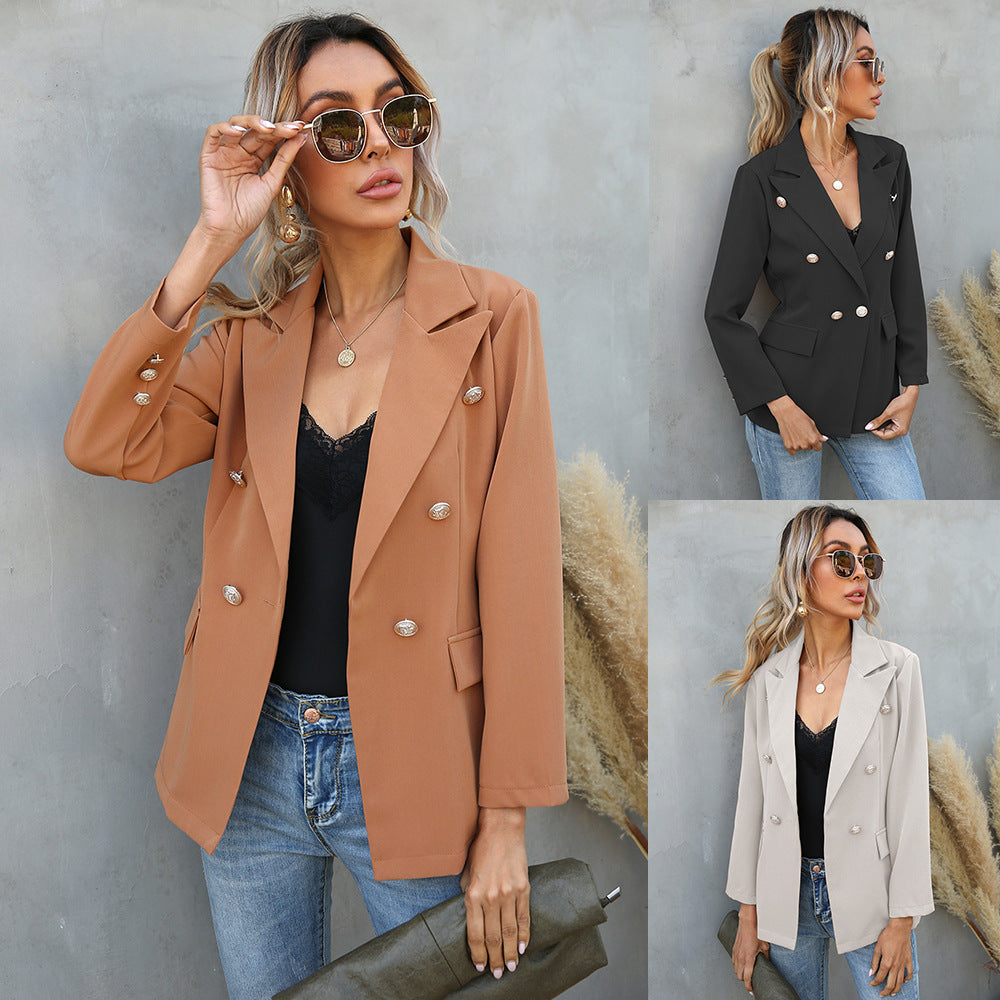 Collared Button Blazer