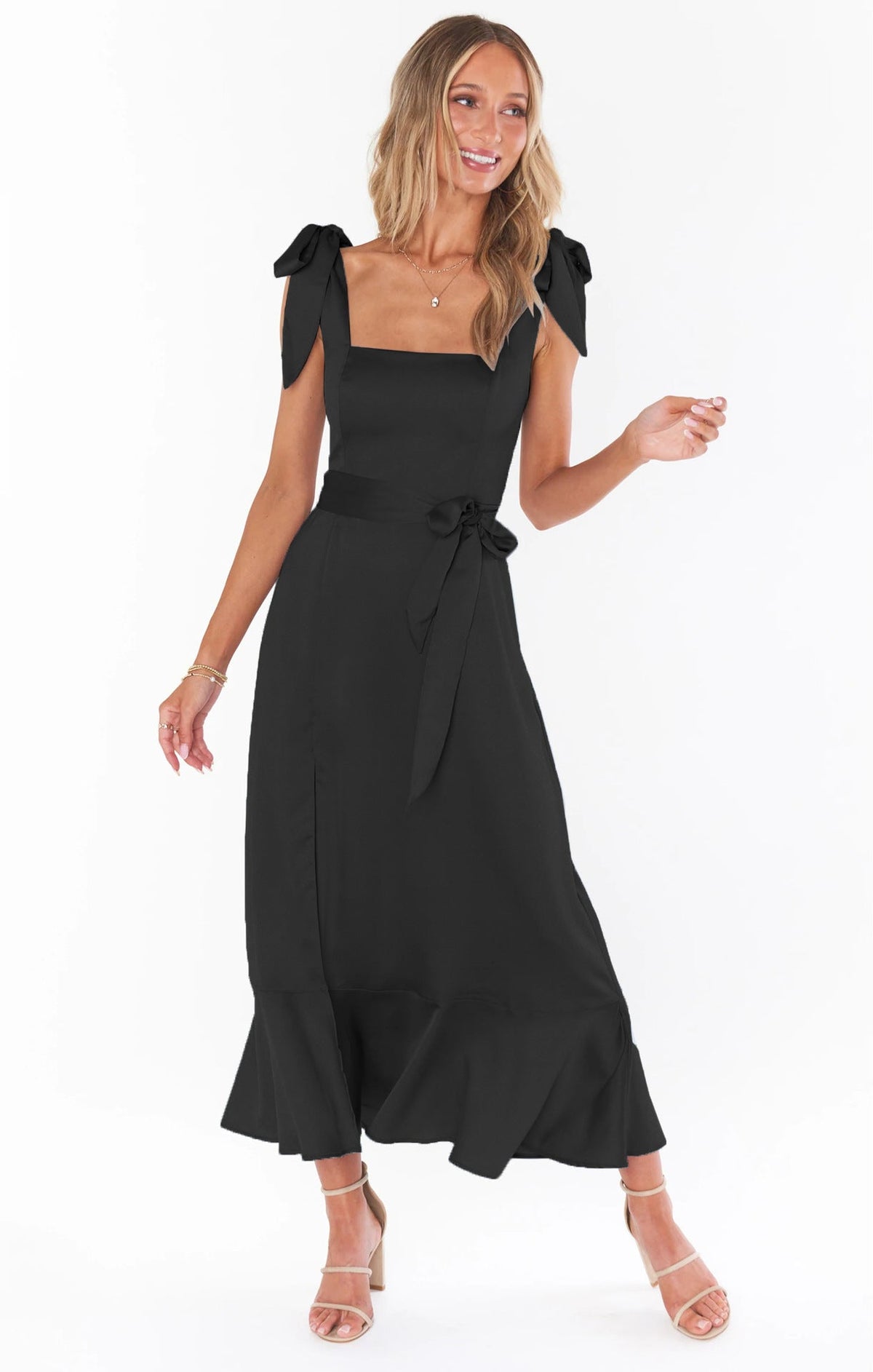 Elle A Line Split Dress