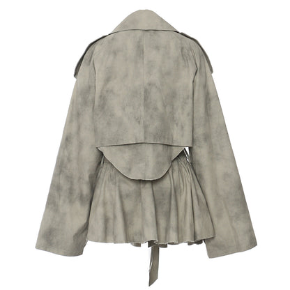 Camouflage Ink Skirt Suit